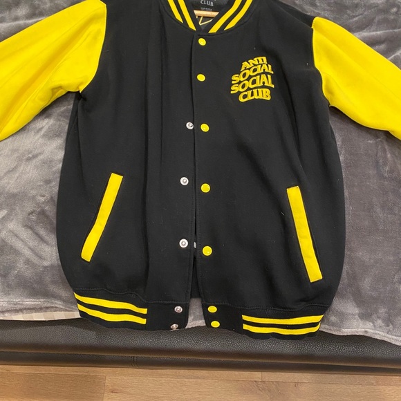 anti social social club letterman jacket